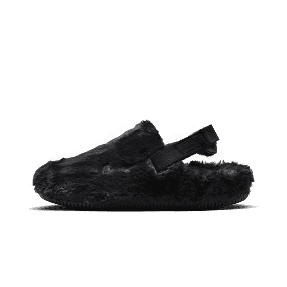NIKE WOMENS Calm Mule Fur Womens "Black" FZ3119 001 FZ3119 001 from Stadium Goods