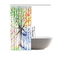 thumbnail image 2 of ARTJIA Colorful Tree Art Shower Curtain 60x72 Inches Polyester Fabric Bathroom Sets Home Decor, 2 of 3