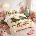 thumbnail image 2 of Manfei Boot Full Size Bedding Sets 7-Piece Holiday Full Size Bed in a Bag, Orange Brown, Xmas Reversible, 2 of 6