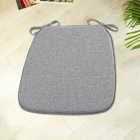 

Tswift Memory Foam Slow Rebound Seat Cushion Gray Chair Cushion Shaped Chinese Linen Dining Chair Cushion Thickened Detachable Washable And Non Slip