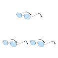 thumbnail image 2 of Jumpingount Gafas de sol para mujer 400 Cómodas de usar Almohadilla para la nariz Gafas de sol rectangulares de estilo moderno Azul Type1 NO1, 2 of 6