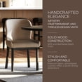 thumbnail image 2 of Open Box Maven Lane Gia Dining Chair, Refined Black Finish w/Dove Fabric, 2 of 6