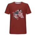 thumbnail image 4 of Jinhomg Mens Summer Tee Shirt 4Th July USA Flag Graphic T-Shirts Big And Tall Short Sleeve Crew Neck Tops 2025 American Star Striped Patriotic Pullover Red XXXXXL, 4 of 6