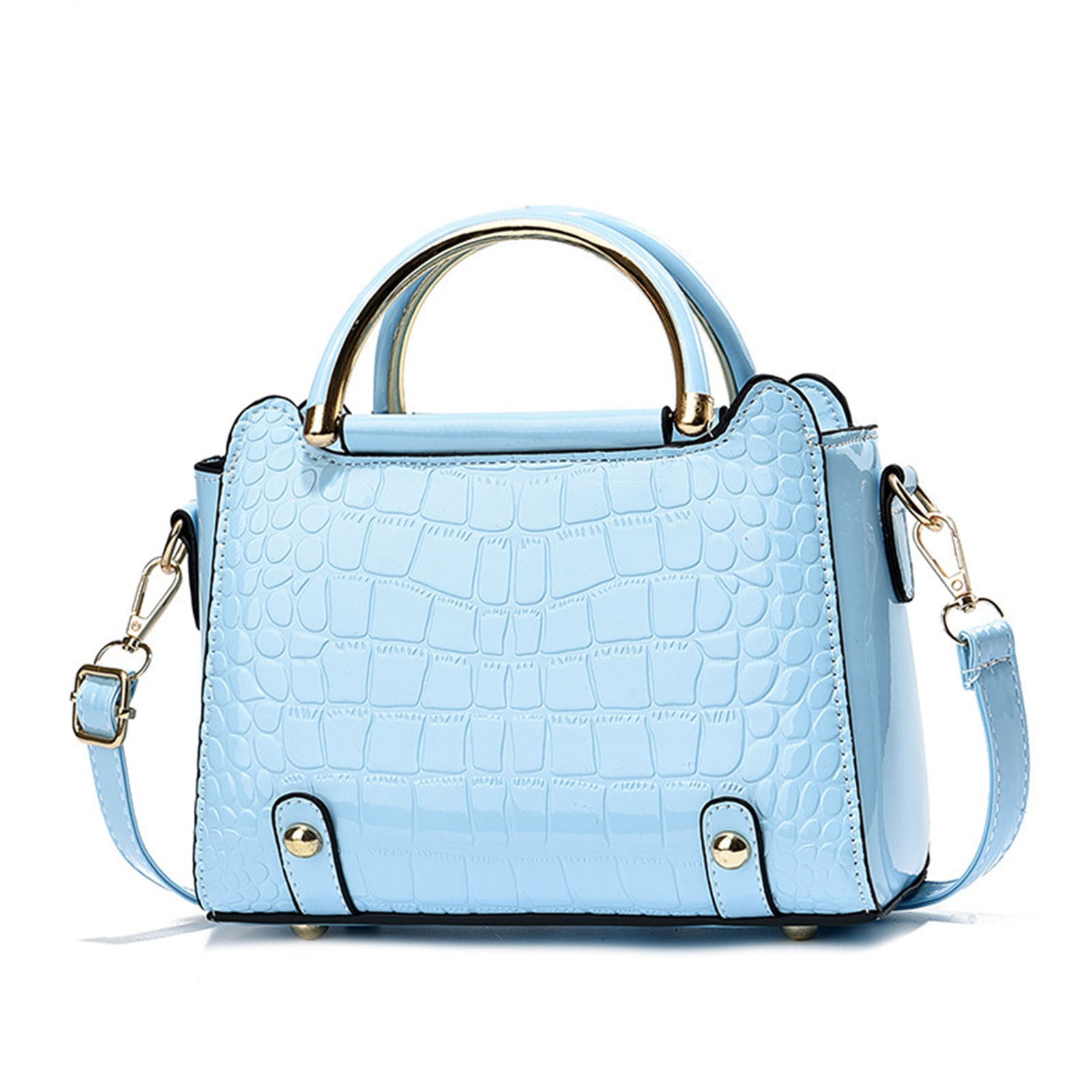 LONGshukeji Crocodile Crossbody Shoulder Bags for Women, Trendy Purse for Phone, Womens Top Handle Clutches Handbags