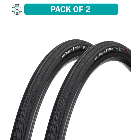 Challenge Strada Race Tire - 700 x 27, Clincher, Folding, Black
