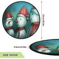 thumbnail image 2 of Winter Snowman Cute Christmas Tree Mats Waterproof Tree Skirt, Xmas Tree Stand Tray Mat Floor Protector Pad for Holiday Party Decoration, 28.3", 2 of 6