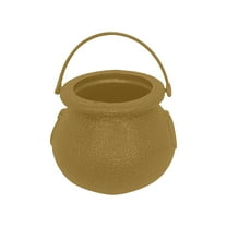 OAVQHLG3B 6 Pcs Halloween Mini Plastic Cauldron Kettle Witch Cauldron Pot Buckets with Handle Novelty Candy Boiler Halloween Pot Party Favors