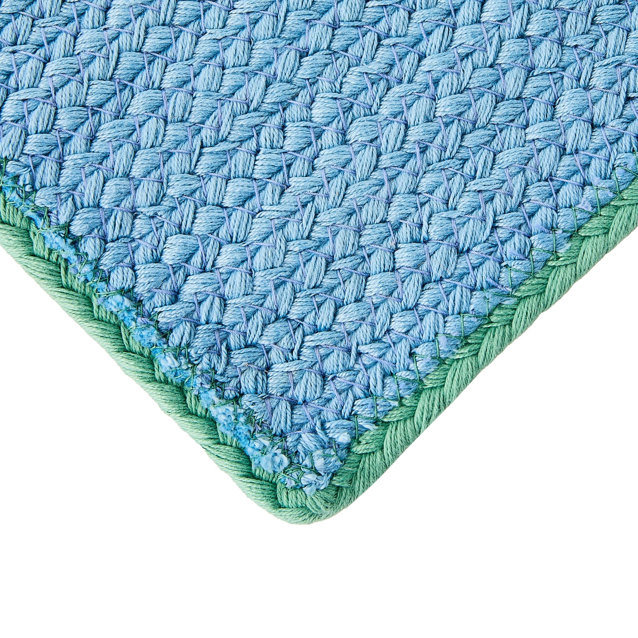 Sheila Bridges Philadelphia Collection Placemat Set, Blue, 14" x 14", 4 Count