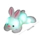 thumbnail image 3 of Conejo de peluche luminoso con luz LED nocturna | Peluche de terciopelo suave para que los niños duerman cómodamente | Conejito de peluche a pilas para niños y bebés, 3 of 5
