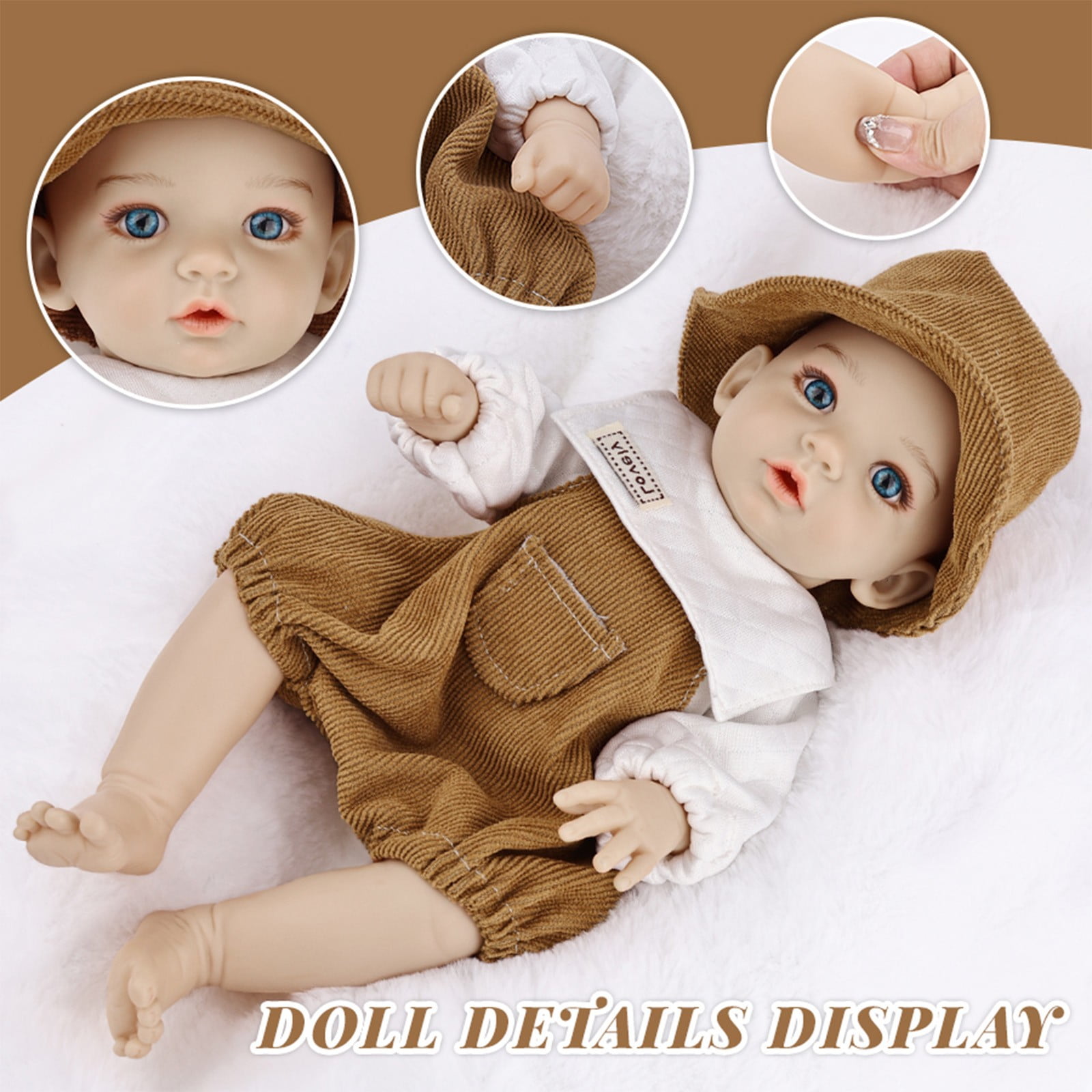 Festfun 6 Vêteents De Poupée Avec 5 Accessoires Pour Poupées De 11,5