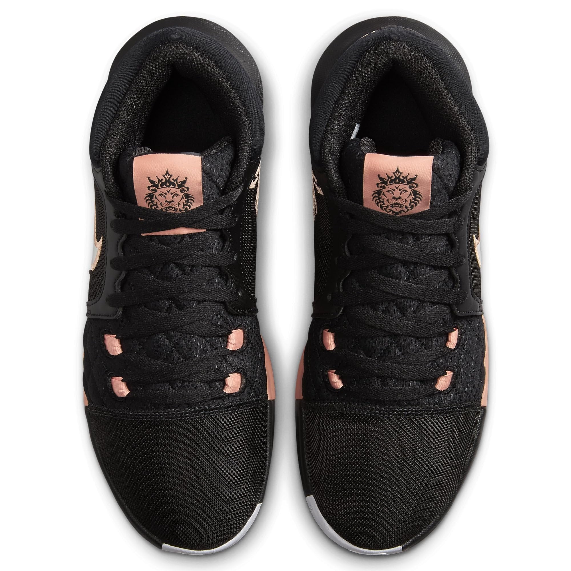 Nike LeBron Witness 8 Black Apricot Agate White HQ2139 001 Men\'s 11 Lebron Witness VIII Basketball Shoes HQ2139-001, Black  main image 3