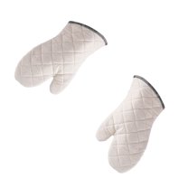 GOOHOCHY Oven Mitts Kitchen Mittens Cotton Non-slip Grip Restaurant Staff Barbecue 2pcs
