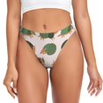thumbnail image 1 of Balery Cute Armadillo Tangas de Algodón para Mujer con Estampado – Ropa Interior Sexy, Transpirable, G-string-3X-Large, 1 of 6