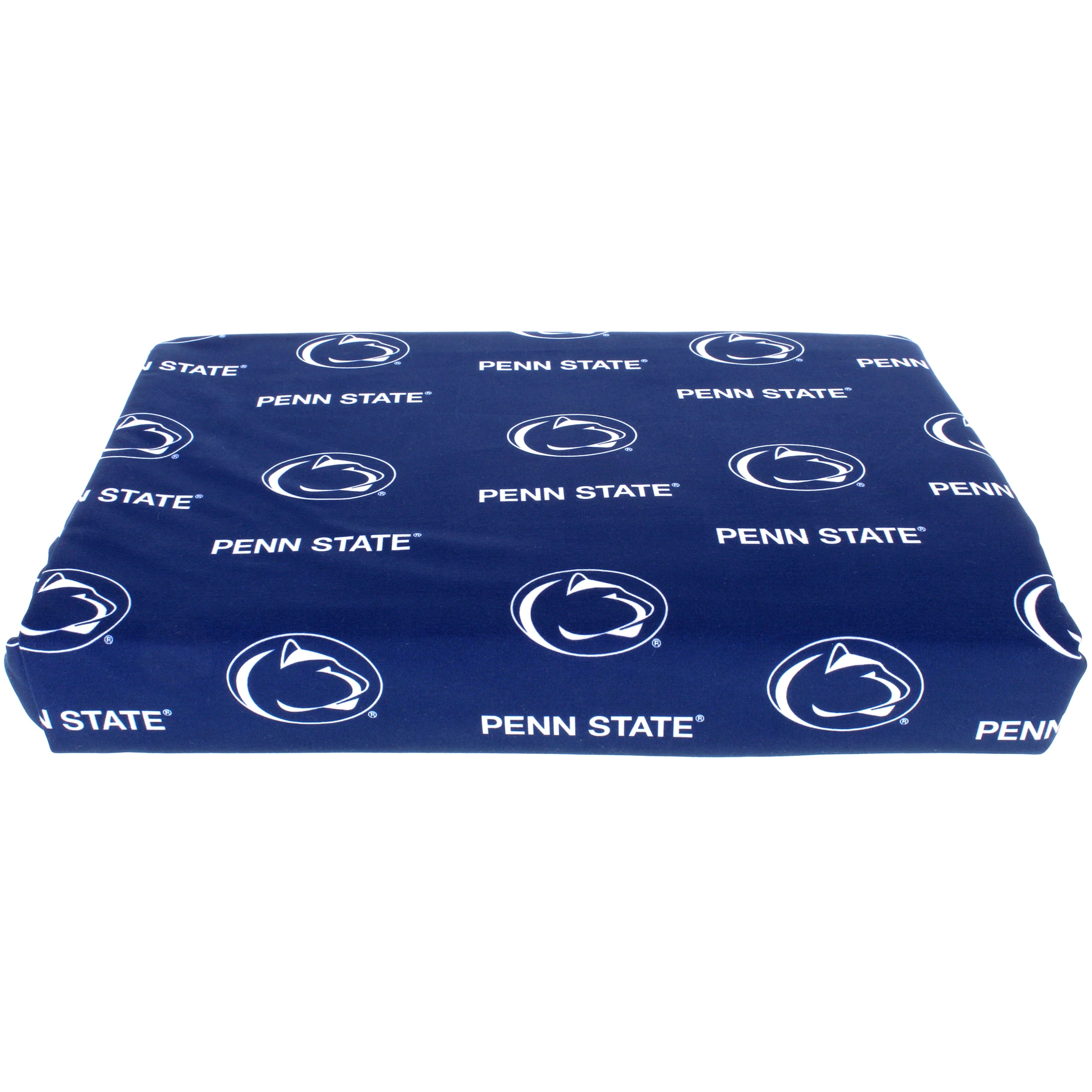 Penn State Nittany Lions 100% cotton, 4 piece sheet set - flat sheet, fitted sheet, 2 pillow cases, Queen, Team Colors