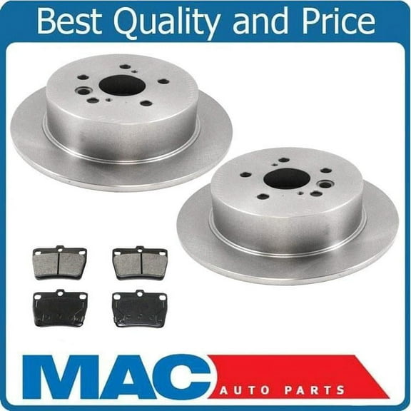 Rear Brake Rotors & Rear Brakes Pads for Toyota Rav 4 LE 2004-2005
