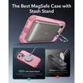 thumbnail image 4 of Funda ESR para iPhone 15 con soporte para iPhone 15, protección contra caídas de 7 m, rosa, 4 of 6