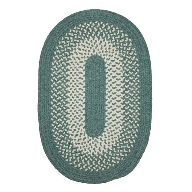 Colonial Mills Rug JK10R048X072 4 x 6 ft. Jackson Braided Rug Teal