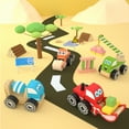 thumbnail image 6 of BEACENOV Wooden Toy Car Set, 4-Piece Construction Vehicles Toy Set, Toddlers Montessori Wooden Educational Toys for Baby Boys 3+ Years Old, Great Birthday Gifts for Toddler Boys, 6 of 7