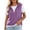 Purple, variant on Womens Short Sleeve Hoodie Sweatshirts 2 In 1 V Neck Side Split Pullover Tops Color Block Casual Lightweight Hooded Sweatshirt for Office Daily Wear Green 3XL