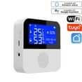 thumbnail image 3 of linyes Tuya Smart Home WIFI Temperature And Humidity Sensor Detection Alarm Meter Intelligent 2.9inches LCD Display USB Powered, 3 of 9