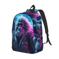 thumbnail image 2 of Xecao Hip-Hop Glasses Gorilla for Canvas College Laptop Backpack, Durable Rucksack Travel Notebook Bag School Backpack Book Bag for Men Women, 2 of 8