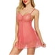 thumbnail image 4 of Encaje Babydoll Lencería Sexy Mini Chemise Malla Boda Camisón Camisón de novia Fokelyi WRMH-1294-12, 4 of 6
