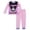 Light Pink, variant on Toddler Girls Kuromi Pajama Long Sleeve Set