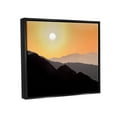 thumbnail image 3 of Stupell Industries Orange Sky Mountain Silhouettes Landscape Photography Black Floater Framed Art Print Wall Art, 3 of 6
