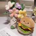 thumbnail image 4 of Kawaii Hamburger Sandwich Plushies Stuffed Plant Bouquet Flower Cuddly Plush Toy for Kids Birthday Gift Xmas for Boy Girlfriend, 4 of 5