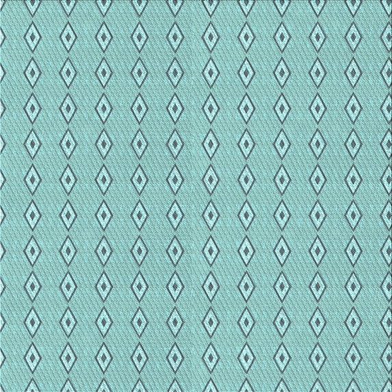 Ahgly Company Machine Washable Indoor Square Transitional Tron Blue Area Rugs, 6' Square