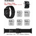 thumbnail image 3 of 2-Pack Compatible Apple Watch Bands 42mm / 44mm / 45mm / 46mm / 49mm For Women and Men For Series Ultra 11 10 9 8 7 6 5 4 3 2 1 SE, 3 of 8