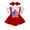 Red, variant on Musuos Baby Girls Fourth of July Outfits 3M 6M 9M 12M 18M Fake 2 Pieces Short Sleeve Star Romper + Headband Set Newborn Clothes