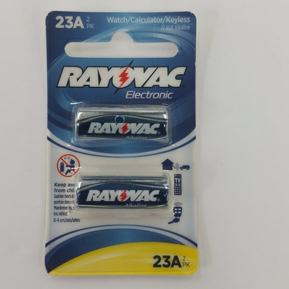 Rayovac Mercury Free A23 Akaline Battery, 12 Volt Single Pack, Non-Rechargable.