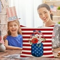thumbnail image 2 of Yhmxh 4th of july Decorations Pillow Covers 18x18, Memorial Day American Flag Stars Decorative Throw Pillows Linen Independence Day Patriotic Cushion Pillow Covers for Sofa Couch Summer Outdoor Decor, 2 of 4