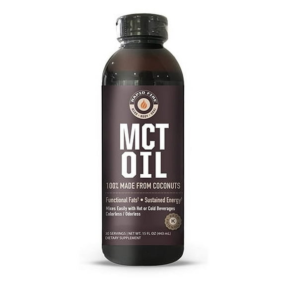 Rapid Fire MCT Oil Dietary Supplement, 15 Fl Oz, 30 Servings