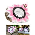thumbnail image 3 of Luz de Energía Solar Impermeable para Jardín Perfecl Artesanía de Resina Rosa 12,3x10x10 cm, 3 of 8