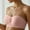Pink, variant on Women's Shoulder Strapless Large Sized Bras Without Steel Rings Extra Support Sports Bras for Women Sports Bra One Shoulder Compression Sports Bra plus Size Comfort Bras for Women 36c Bras Running