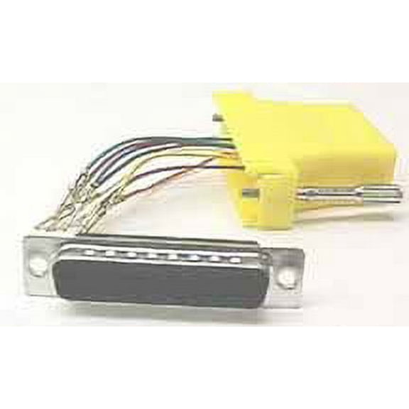 IEC DB25M-RJ4508-YE DB25 Male to RJ4508 Adapter Yellow