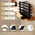 thumbnail image 6 of Lotpreco Pull-out 4 Tier Shoe Storage Rack Retractable Rotating Metal Shoe Racks for Home, 6 of 9