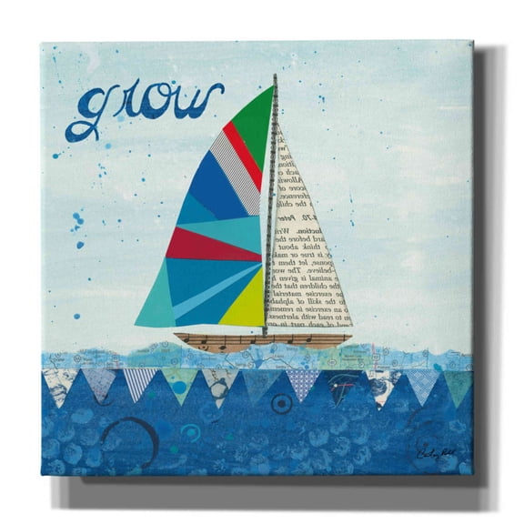 Epic Graffiti 'Rainbow Spinnakers III' by Courtney Prahl, Canvas Wall Art, 37"x37"