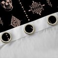 thumbnail image 4 of Feelyou Skeleton Blackout Curtains Set of 2 (52x84 Each), Damask Aztec Window Curtains, 4 of 6