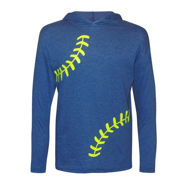 Zone Apparel Girl s Youth Softball Laces Hoodie T Shirt Youth Small 