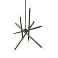 thumbnail image 4 of 46777-46 Livex Lighting Soho - 10 Light Linear Chandelier In Modern Style-24 Inches Tall and 12 Inches Wide-Black Chrome Finish    -Traditional, 4 of 9