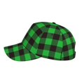 thumbnail image 5 of Daiia Buffalo Plaid Green Black Baseball Cap Men Women Classic Adjustable For Running Workout And Outdoor Activitie All Season Dad Hat Gift, 5 of 9