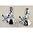 thumbnail image 2 of Kingston Brass CCK44151AX 1/2-Inch FIP x 1/2-Inch O.D. Comp Quarter-Turn Straight Shut-Off Valve in Polished Chrome, 2 of 6
