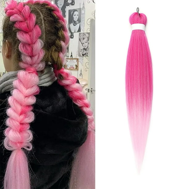 Peluca de 66 cm (26 pulgadas) con trenzas para peinados de festivales y trenzas de 90 g de largo.