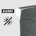thumbnail image 5 of Biltek Gray Roman Shades Total Blackout Window Blinds Inside/Outside Mount Thermal Washable Fabric  72"W x 64"H, 5 of 9