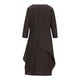 thumbnail image 5 of ICHUANYI Clearance Women's Fashion Plus Size Round-Neck Solid Long Dress Helf Sleeve Buttons Dress(Coffee, XL) ICHUANYI WER2023081002973, 5 of 8
