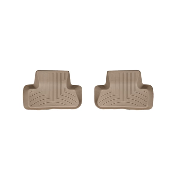 WeatherTech Custom Fit FloorLiners compatible with Audi Q5, SQ5 - 2nd Row (2-Piece Liner), Tan