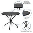 thumbnail image 2 of 35.25'' Round Black Indoor-Outdoor Steel Patio Table, 2 of 9